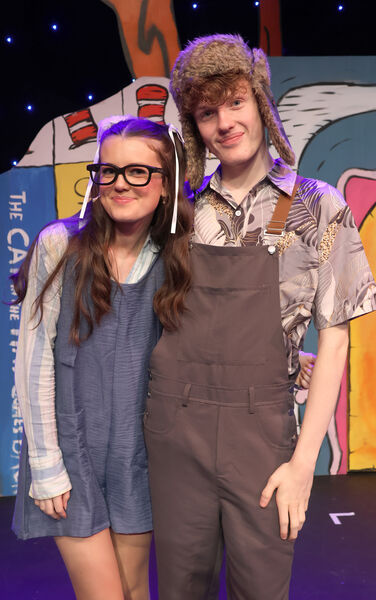 Megan Cronib O'Shea as Gertrude McFuzz and Alex Brophy as Horton the Elephant, in David Hennessy Stage School's production of Seussical the Musical. Megan Cronib O'Shea as Gertrude McFuzz and Alex Brophy as Horton the Elephant, in David Hennessy Stage School's production of Seussical the Musical.