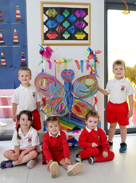 Ted, Eimear, Isla, Frankie and Calum, at the Park Montessori annual art exhibition. Ted, Eimear, Isla, Frankie and Calum, at the Park Montessori annual art exhibition.