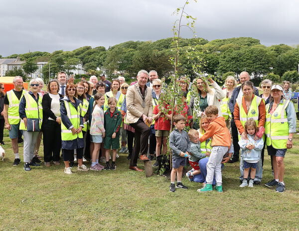 Outgoing Mayor of Waterford City & County Cllr Jason Murphy planted a tree to mark the official opening of the Tramore Tidy Towns Sensory Garden. Outgoing Mayor of Waterford City & County Cllr Jason Murphy planted a tree to mark the official opening of the Tramore Tidy Towns Sensory Garden.