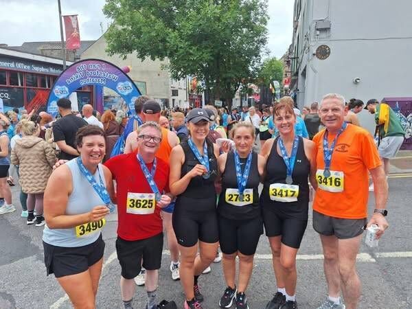 Members of Touraneena Runner’s Club at the Waterford Viking Marathon.