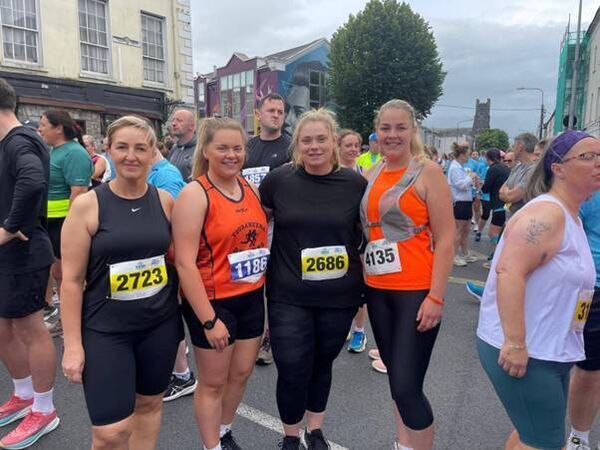 Members of Touraneena Runner’s Club at the Waterford Viking Marathon.