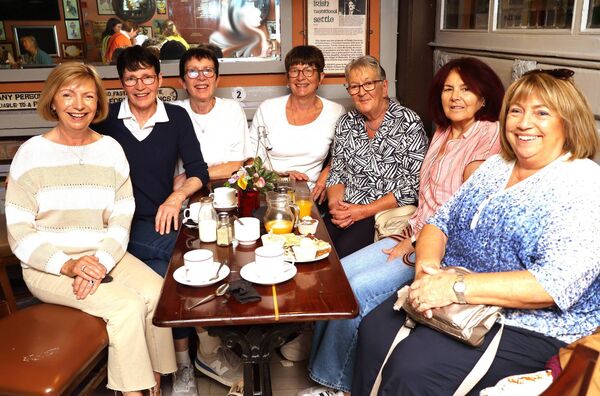 The 'Basketballers' at the Raglan Road, Tramore for a coffee morning hosted by Tramore Tidy Towns. Photo: Joe Evans
