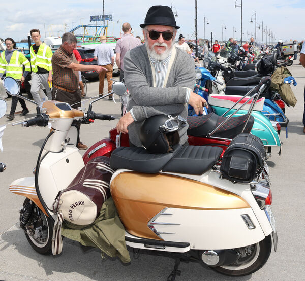 Richard Lee, at Waterford Scooter Club's show and ride out at Tramore. Richard Lee, at Waterford Scooter Club's show and ride out at Tramore.