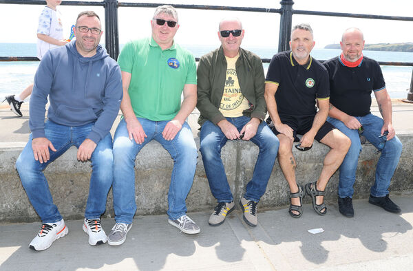 Mike, Rambo, Dick, Kevin and Paul, Only Fools on Scooters, Scooter Club, at Waterford Scooter Club's show and ride out at Tramore. Mike, Rambo, Dick, Kevin and Paul, Only Fools on Scooters, Scooter Club, at Waterford Scooter Club's show and ride out at Tramore.