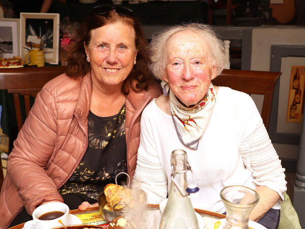 Carol Fox and Nessa Hearne at the Raglan Road, Tramore, for a coffee morning hosted by Tramore Tidy Towns in aid of 10-year-old Emma Flynn. Carol Fox and Nessa Hearne at the Raglan Road, Tramore, for a coffee morning hosted by Tramore Tidy Towns in aid of 10-year-old Emma Flynn.