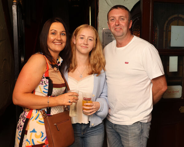  Vivieann, Cliondna and Brendan Byrne, at Phil Grimes Bar for the launch.