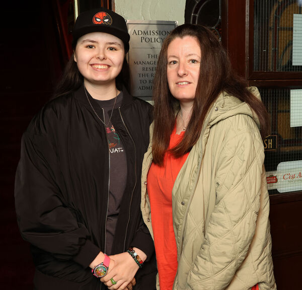  Madison Harris and Ann Darlington, at Phil Grimes Bar for the launch of Oran Byrne's album "I've Been Here Before".