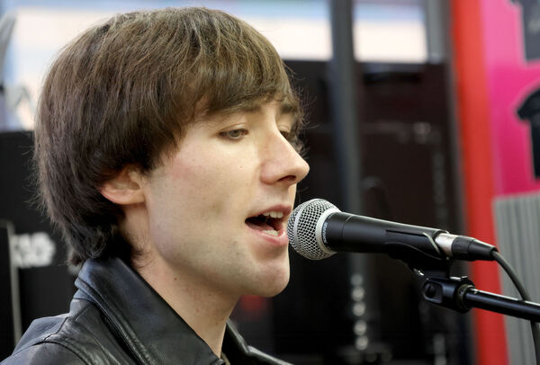  Oran Byrne, who performed some tracks from his third studio album "I've Been Here Before" at Golden Discs.