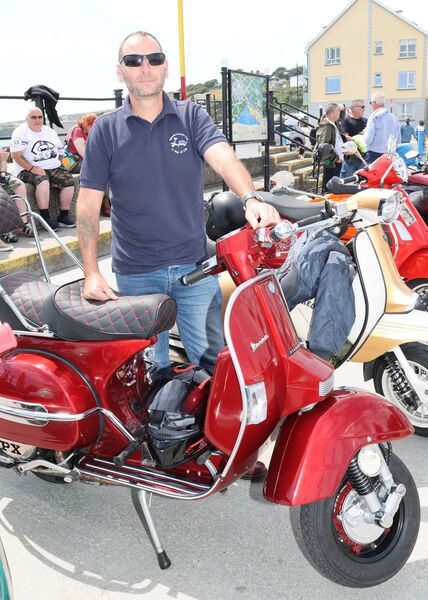 Tom McGrath with his scooter.