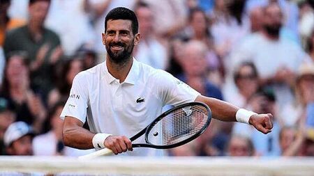 Novak Djokovic sets Wimbledon men’s semi-final record by beating Flavio Cobolli
