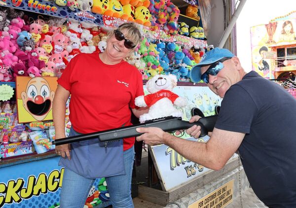 Rachel McCormack and Michael Garland at Tramore Amusement Park.