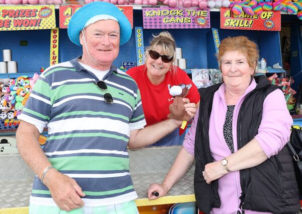 Tom, Rachel and Geraldine, at Tramore Amusement Park.