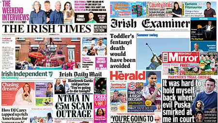 What the papers say: Saturday's front pages