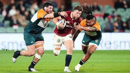 Owen Farrell makes first appearance on Lions tour as Huw Jones lights up victory