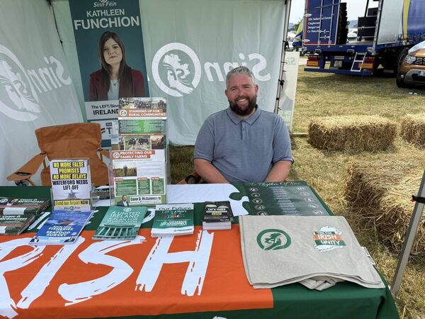Deputy Conor McGuinness, TD, at Dungarvan Show.