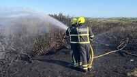 Emergency services tackle gorse fires in residential area of Waterford City