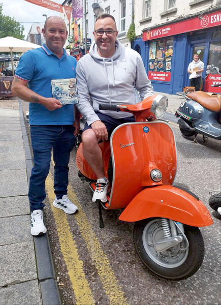  Mick O'Donnell, Best Vespa, at the Kickstart Scooter Club/Phoenix Yard Market, Custom and Classic Scooter Show.