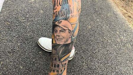 Golf superfan gets tattooed with star players ahead of Open’s return to Portrush