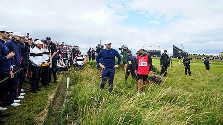 Rory McIlroy’s roller-coaster Open continues into second round at Royal Portrush