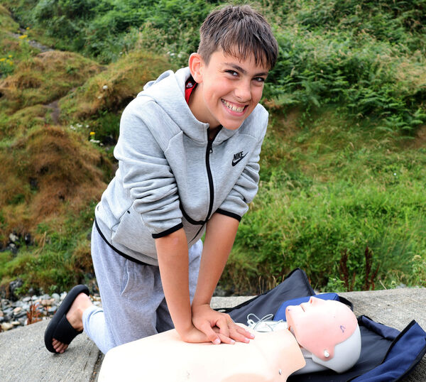 Zach, pictured at Newtown Cove Tramore, for the Irish Water Safety camp. Photo: Joe Evans Zach, pictured at Newtown Cove Tramore, for the Irish Water Safety camp. Photo: Joe Evans