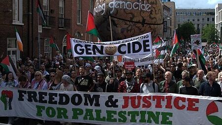 Thousands attend pro-Palestinian rally in Dublin