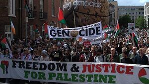 Thousands attend pro-Palestinian rally in Dublin Thousands attend pro-Palestinian rally in Dublin