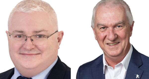Cllrs Jim D'Arcy and Declan Barry