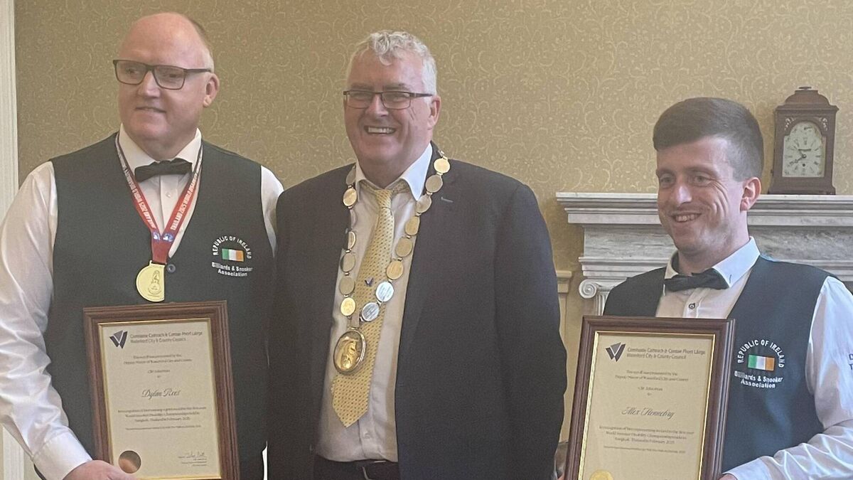 Local snooker players celebrated for competing in Disability Championships in Bangkok