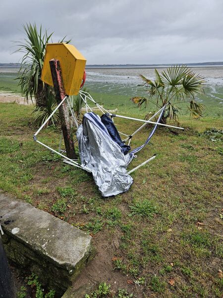 Litter at Woodstown beach