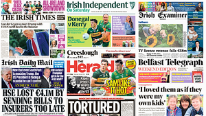 What the papers say: Saturday's front pages What the papers say: Saturday's front pages