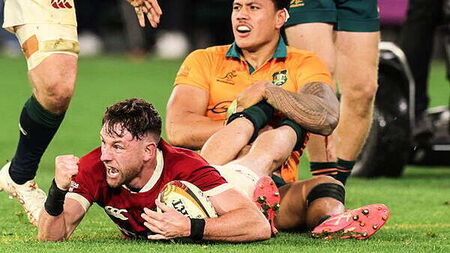 Saturday sport: Keenan's late try secures Lions victory over Australia
