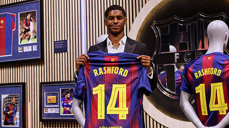 Marcus Rashford makes Barcelona debut during friendly win in Japan