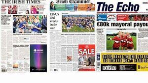 What the papers say: Monday's front pages What the papers say: Monday's front pages