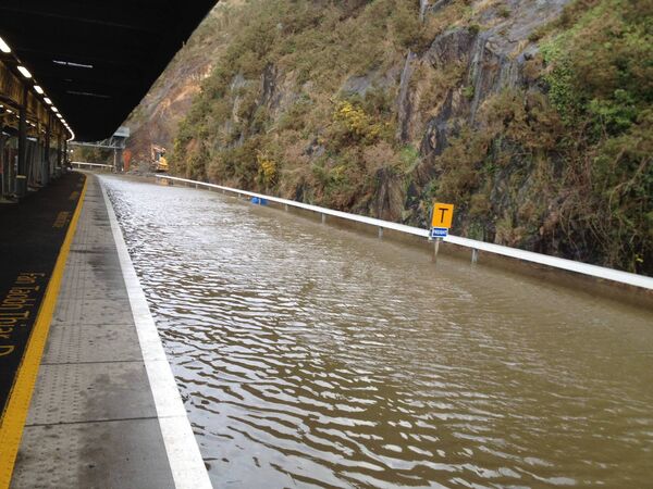 Flooding at Plunkett Station