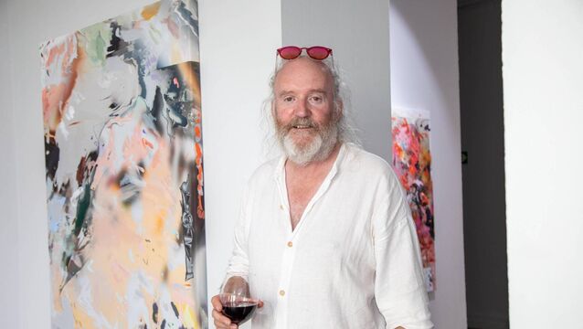<p>Attending was artist Ben Hennessy. Photo: John Power</p>