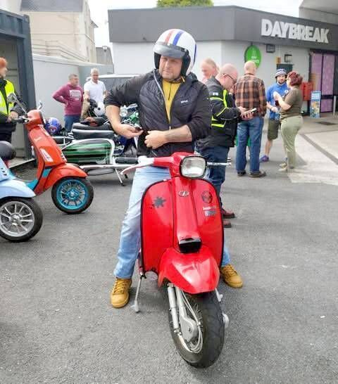 One of the participants of the annual Dave Scanlon, Memorial Rideout event.
