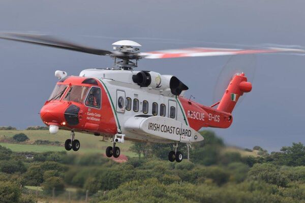 The Rescue 117 Irish Coast Guard search and rescue helicopter