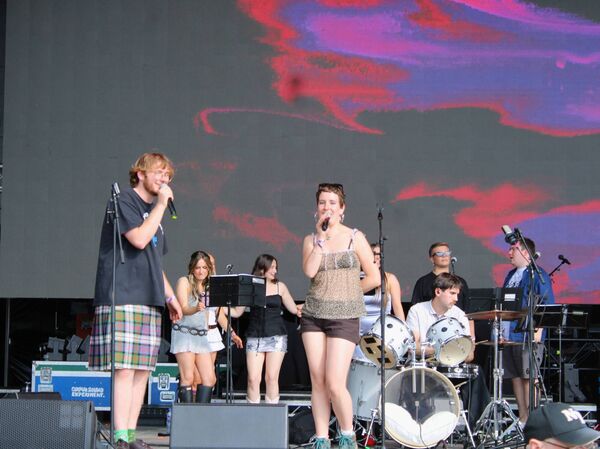 Trinity Orchestra on the main stage. Pic: Shannon Sweeney