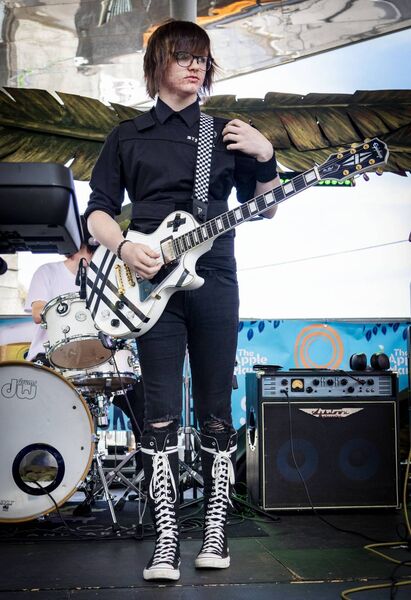 Squire who played the Apple Market stage at Spraoi. Photo: Joe Evanss