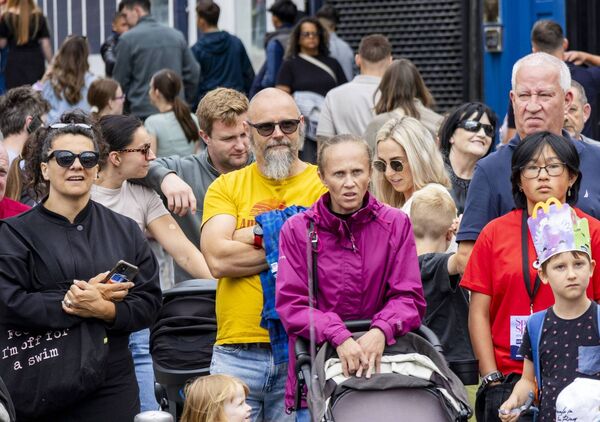 Large crowds enjoyed the acts and good weather at Spraoi. Photo: Joe Evans