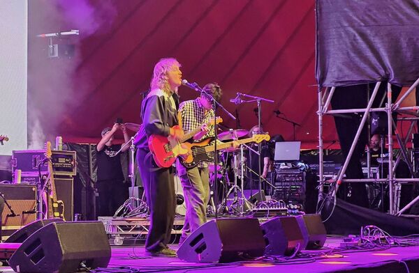 Kean Kavanagh on the Something Kind of Wonderful stage. Pic: Shannon Sweeney