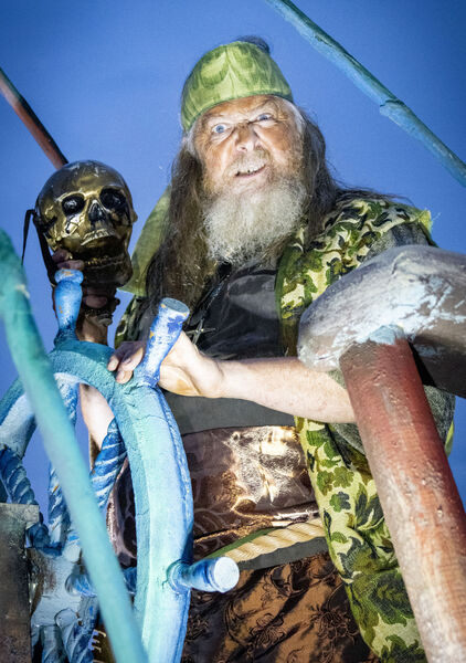  Tom O'Neill, at the Spraoi Parade, Quay of Dreams. Photo: Joe Evans