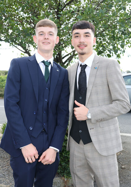  Stephen Newe and Alex Tracey at the Ardscoil Na Mara Graduation Ball.