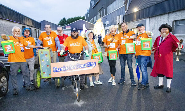 A group of volunteers at the Spraoi parade. Pic: Joe Evans