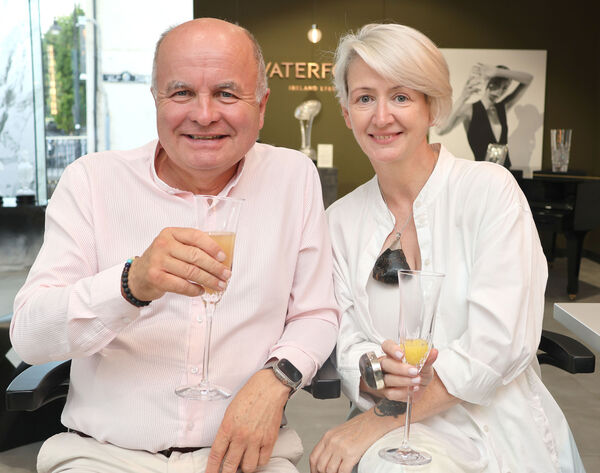 Leslie Warren and Sue Ellen Dillon at the House of Waterford Crystal. Leslie Warren and Sue Ellen Dillon at the House of Waterford Crystal.