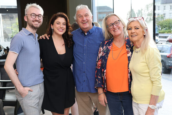 Jack Cunningham, Carrie, Tom and Deirdre Mullane and Mary Cunningham at the launch/preview night of Jack Cunningham Productions show All Shook Up. Jack Cunningham, Carrie, Tom and Deirdre Mullane and Mary Cunningham at the launch/preview night of Jack Cunningham Productions show All Shook Up.