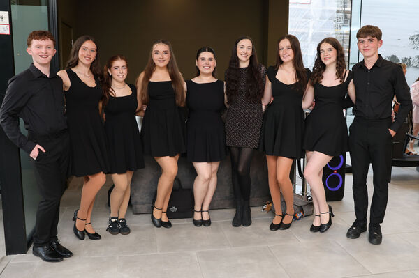 Cast members at the House of Waterford Crystal. Cast members at the House of Waterford Crystal.