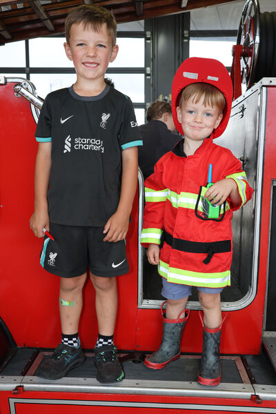 Noah and Rian Murphy, pictured at the Waterford Fire Station open day. Photo: Joe Evans Noah and Rian Murphy, pictured at the Waterford Fire Station open day. Photo: Joe Evans