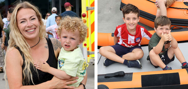 Lynsey and Rio Dower, (left) and Ethan and Ollie Cullinane (right) pictured at the Waterford Fire Station open day. Photo: Joe Evans Lynsey and Rio Dower, (left) and Ethan and Ollie Cullinane (right) pictured at the Waterford Fire Station open day. Photo: Joe Evans