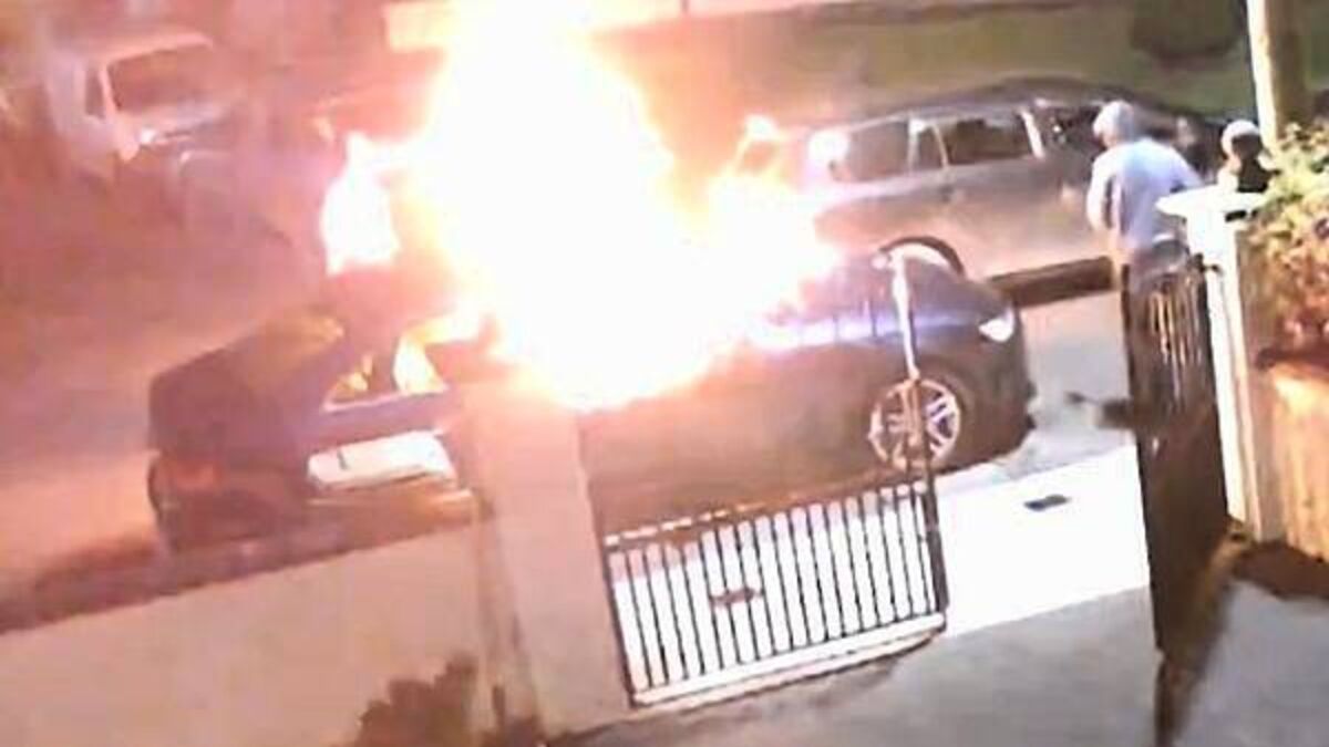 Gardaí investigating after masked armed gang caught setting car alight and damaging house in Limerick